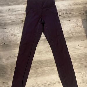 Lululemon dark purple leggings size 4